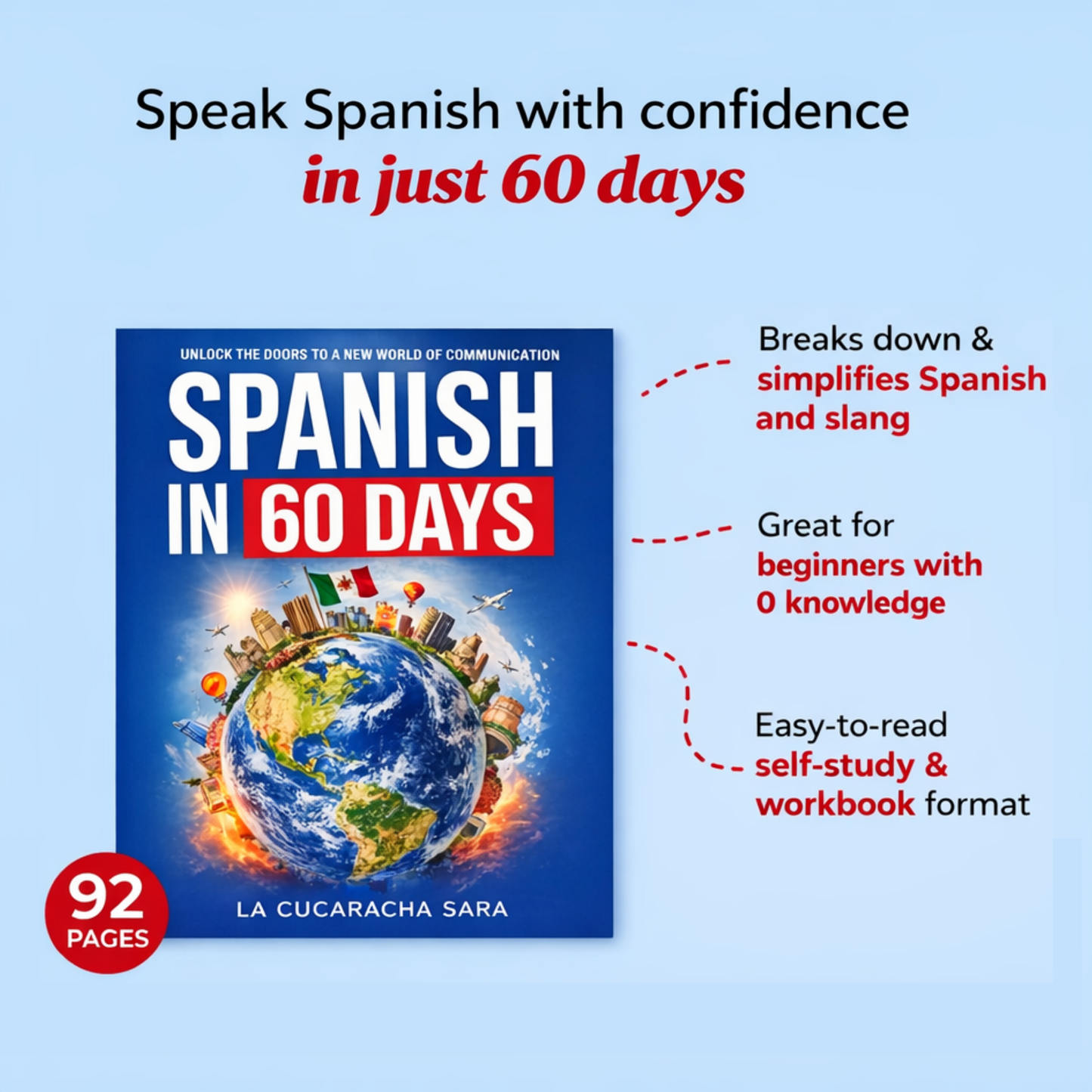 Learn Spanish In 60 Days Book